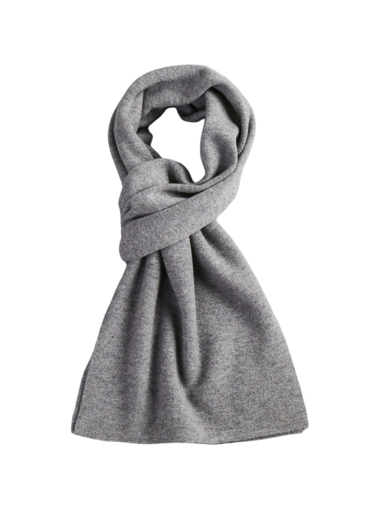 Écharpe chaude en laine, douceur enveloppante pour l’hiver, parfaite pour les journées froides, accessoire incontournable du quotidien, pour l'homme moderne, modèle Mike - Écharpe - Gris clair