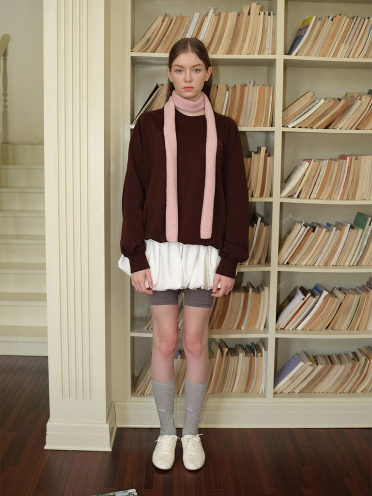 Écharpe fine en pure laine, toucher doux, format étroit, chaude et légère, style minimaliste, hiver 2024, plusieurs coloris, modèle Estelle - Écharpe - Rose