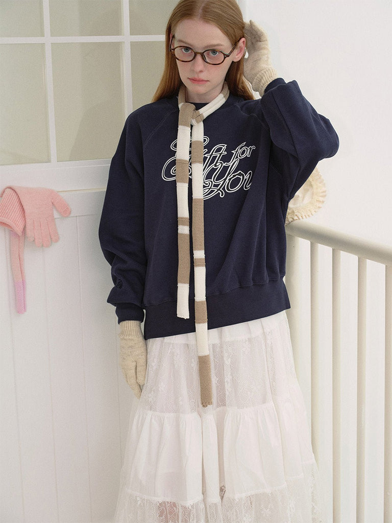 Écharpe fine rayée, design coréen, tricotée à la main, légère et longue, accessoire hiver femme, modèle Parisa - Écharpe - Beige