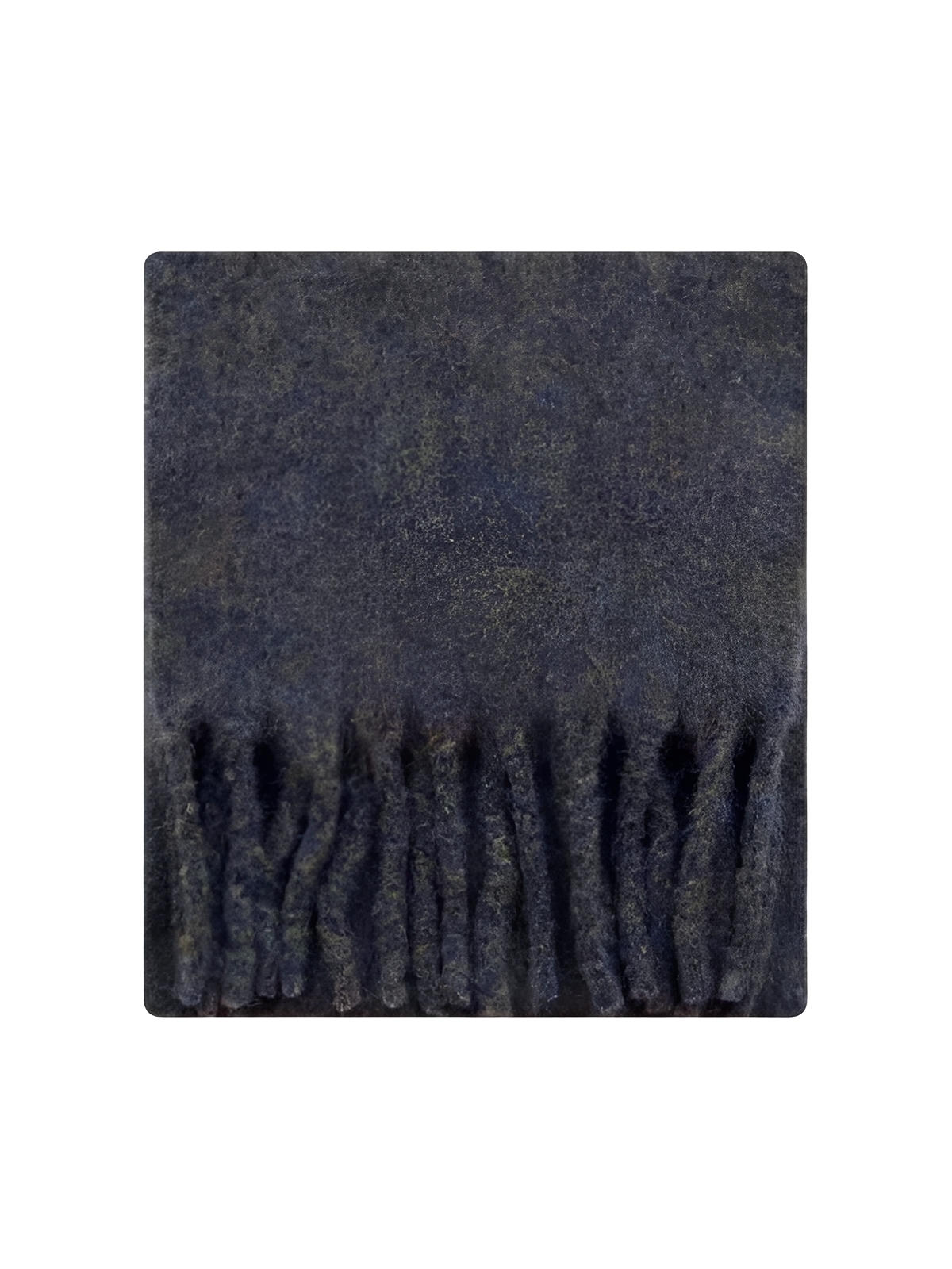 Sciarpa lunga morbida invernale, misto lana caldo, colori mélange, con frange, accessorio cocooning chic, modello Sodène