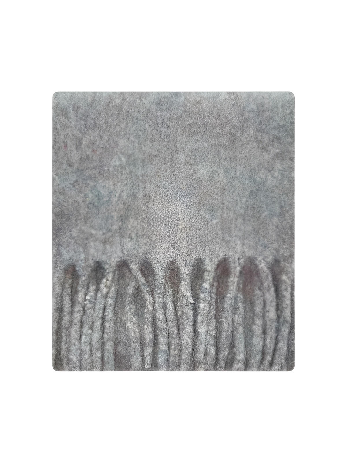 Long soft winter scarf, warm blended wool, mottled colors, with fringes, chic cocooning accessory, Sodène model