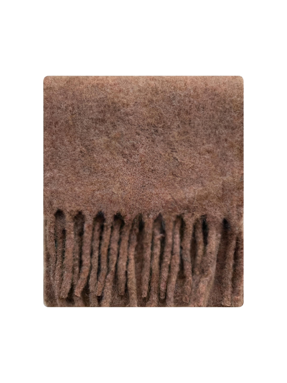 Long soft winter scarf, warm blended wool, mottled colors, with fringes, chic cocooning accessory, Sodène model