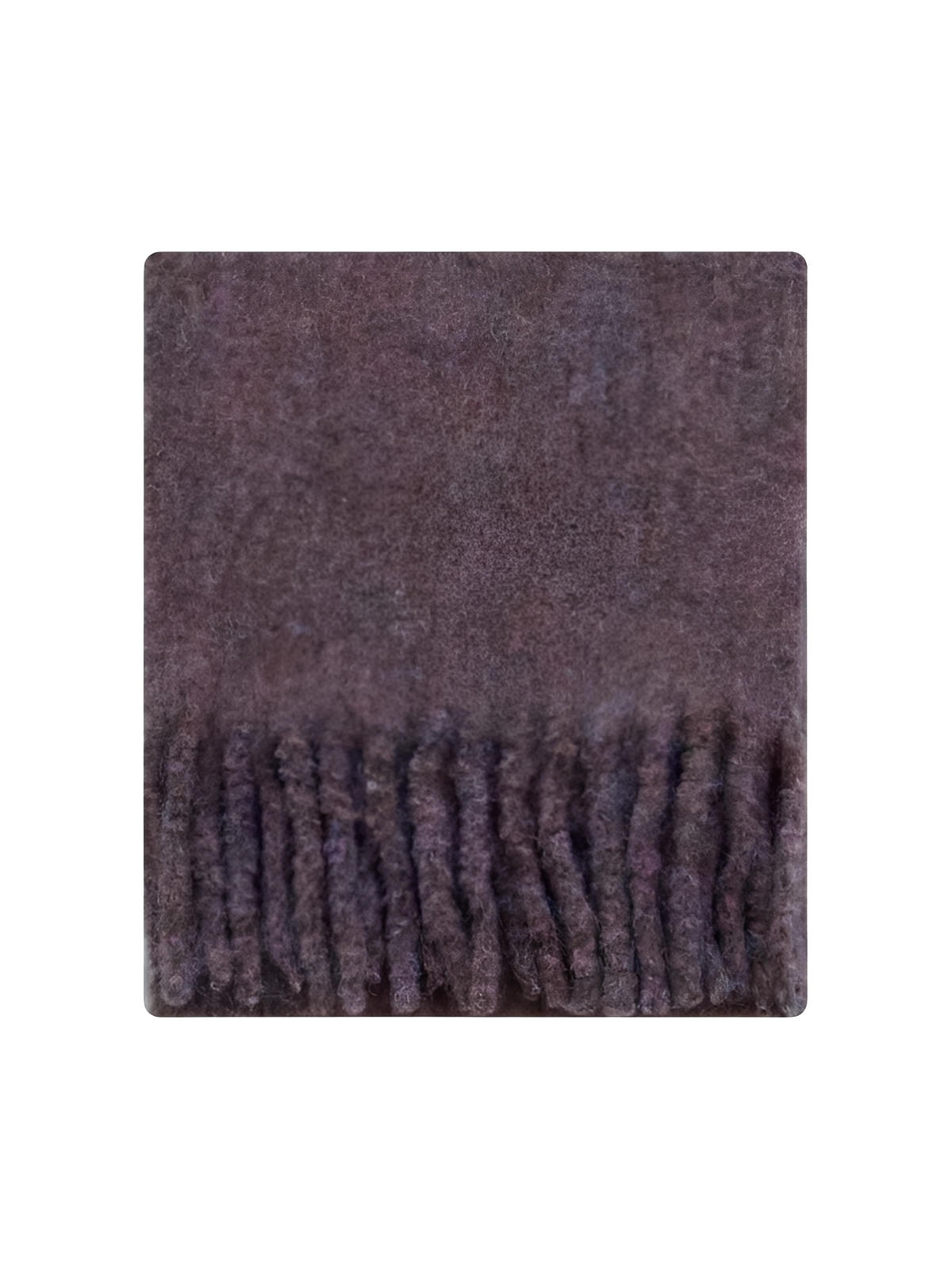 Long soft winter scarf, warm blended wool, mottled colors, with fringes, chic cocooning accessory, Sodène model