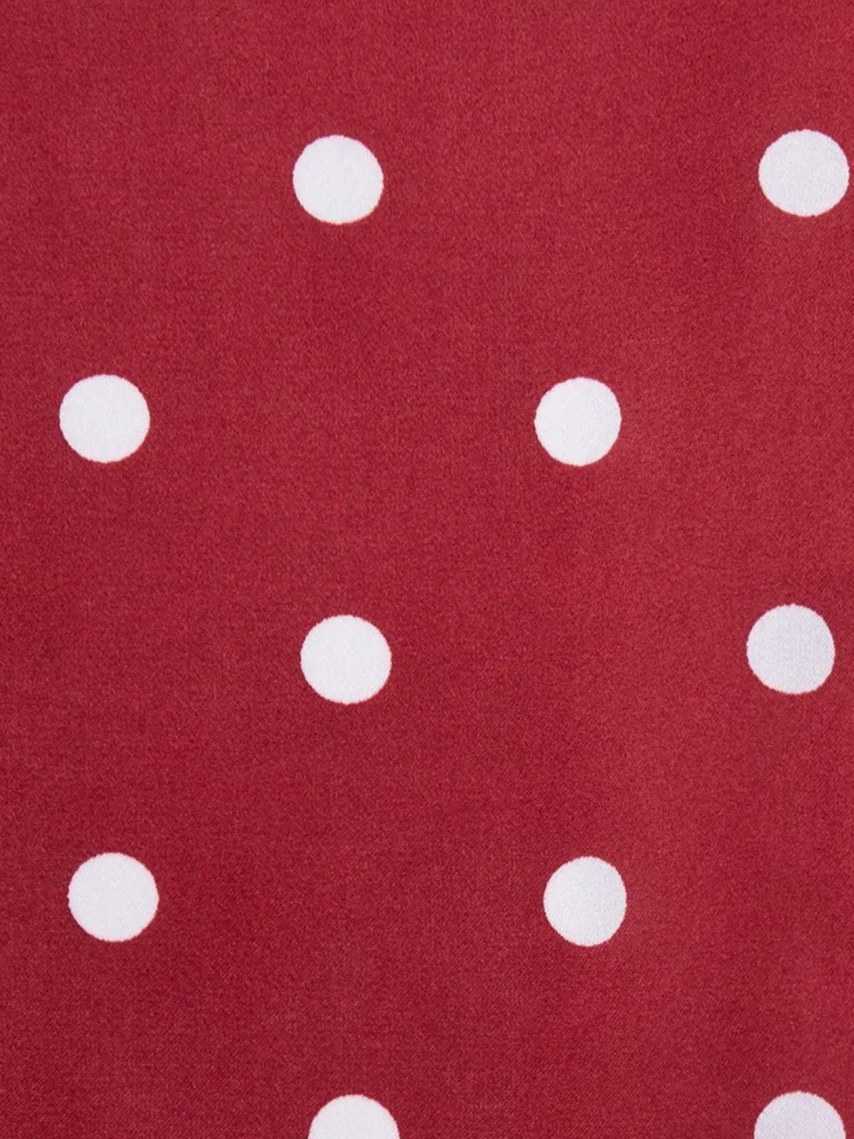 Foulard en aspect soie, rouge bordeaux à pois blancs, carré 90x90 cm, accessoire chic pour cheveux et cou, modèle Karenne - Écharpe - Bordeaux
