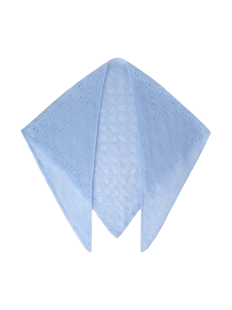 Foulard triangolare in lana, maglia traforata morbida, sciarpa invernale da donna, stile punk e streetwear, colori pastello, modello Civic