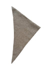 Foulard triangle laine mixte, écharpe courte chaude hiver, tour de cou doux femme homme, design géométrique original, accessoire stylé automne, modèle Ouline - Écharpe - Taupe