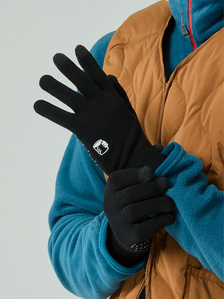 Gant hiver tactile, protection thermique main, accessoires ski antidérapants, doublure chaude, broderie discrète, modèle Loki - Gants - Bleu marine
