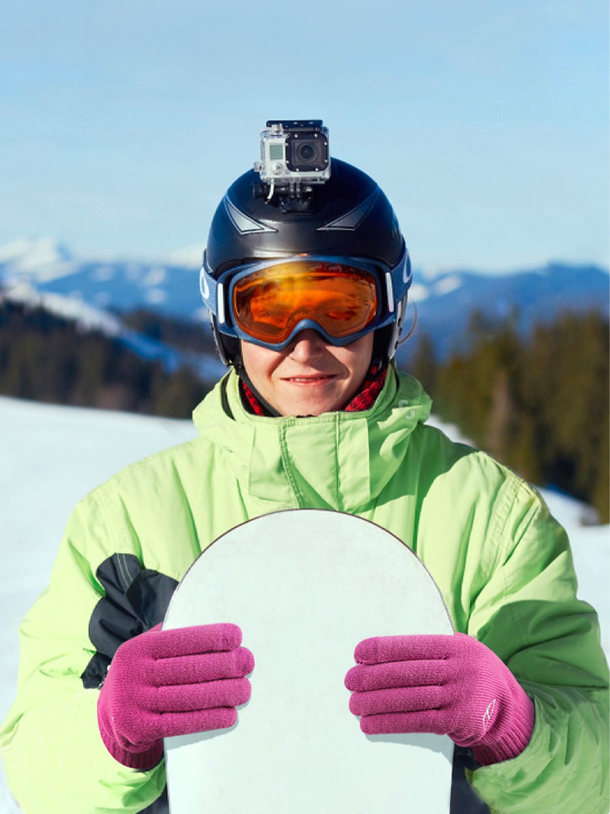 Gant hiver tactile, protection thermique main, accessoires ski antidérapants, doublure chaude, broderie discrète, modèle Loki - Gants - Rose