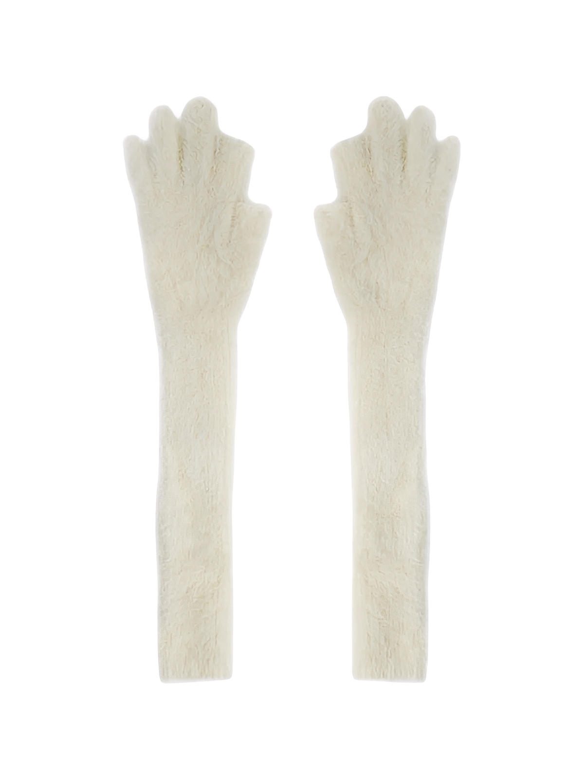 Guanto lungo invernale da donna, finta pelliccia morbida, guanto senza dita in peluche, guanto viola crema nero, guanto moda inverno caldo, modello Likta