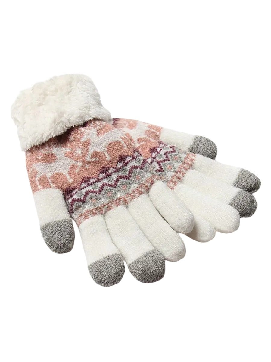 gestrickte handschuhe damen Damen Winterhandschuhe, warme Touchscreen-Handschuhe, gestrickt und ge