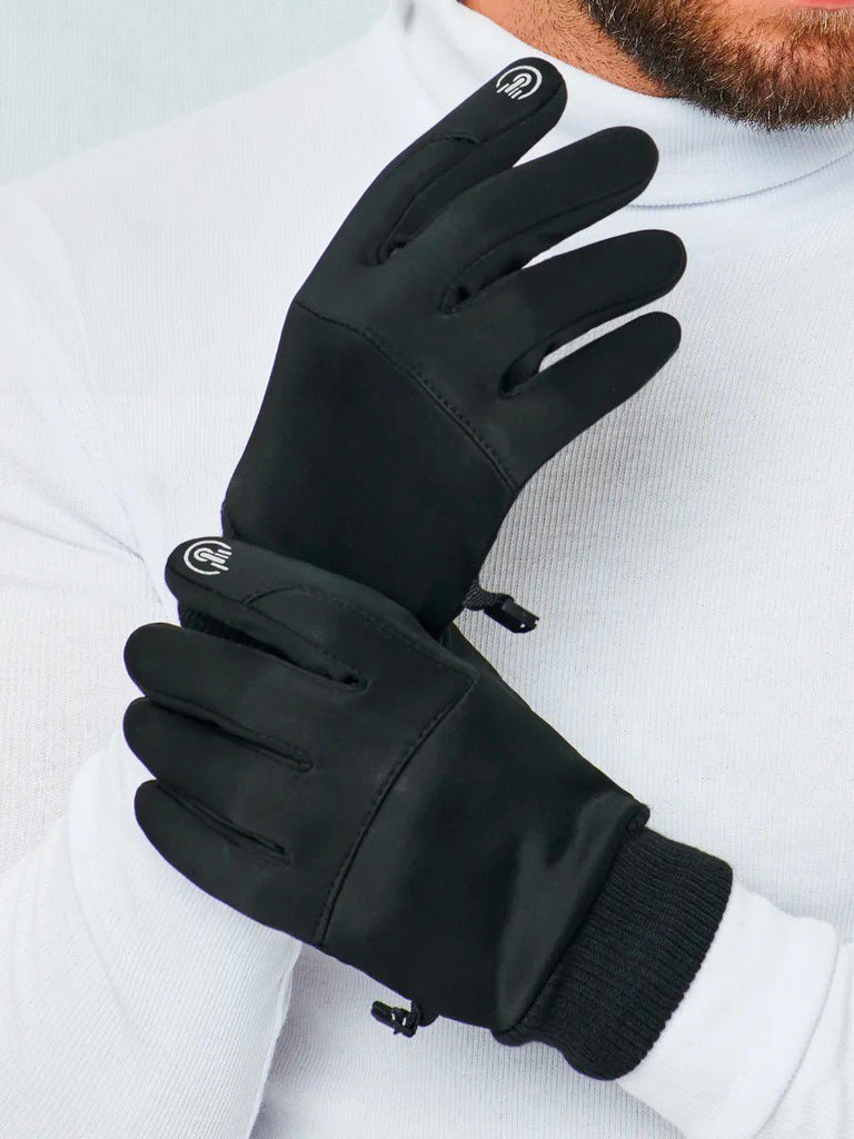 Gants d'hiver tactiques, coupe - vent, imperméables, idéal tout type de sport, chaud et confortable, modèle Aryx - Gants - Noir M