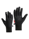 Gants d'hiver tactiques, coupe - vent, imperméables, idéal tout type de sport, chaud et confortable, modèle Aryx - Gants - Noir M