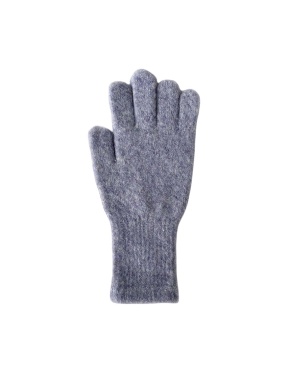 Gants en maille douce, gants hiver femme, gants longs tricotés, gants chauds doux au toucher, gants colorés unis, gants tactiles laine mélangée, modèle Kinz - Écharpe - Gris clair