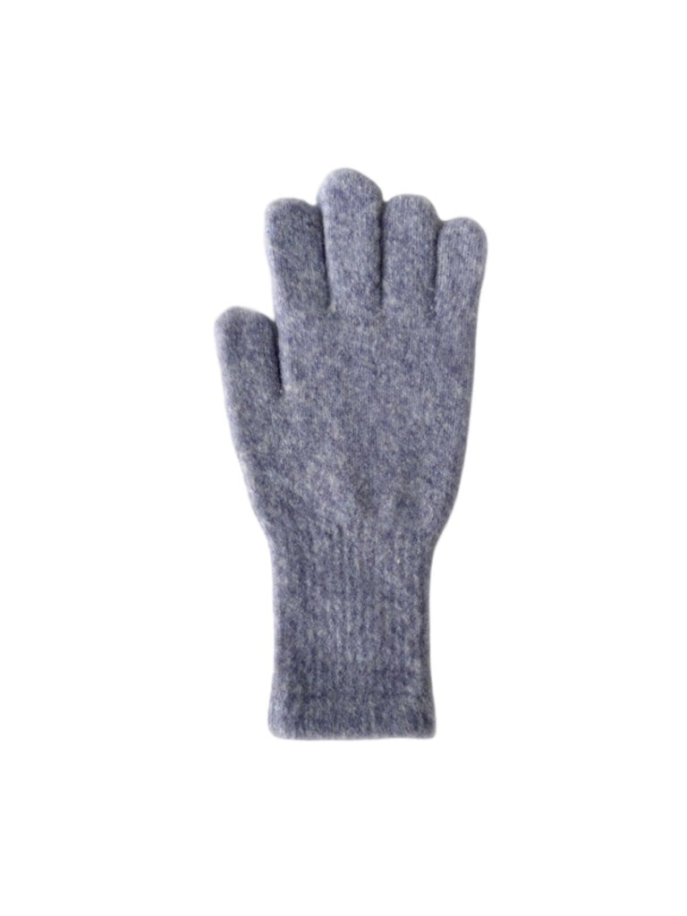 Gants en maille douce, gants hiver femme, gants longs tricotés, gants chauds doux au toucher, gants colorés unis, gants tactiles laine mélangée, modèle Kinz - Écharpe - Gris clair