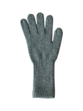 Gants longs laine, gants d'hiver doux, gants femme maille côtelée, gants tricotés chauds, gants confortables touché cachemire, modèle Vélie - Écharpe - Bleu