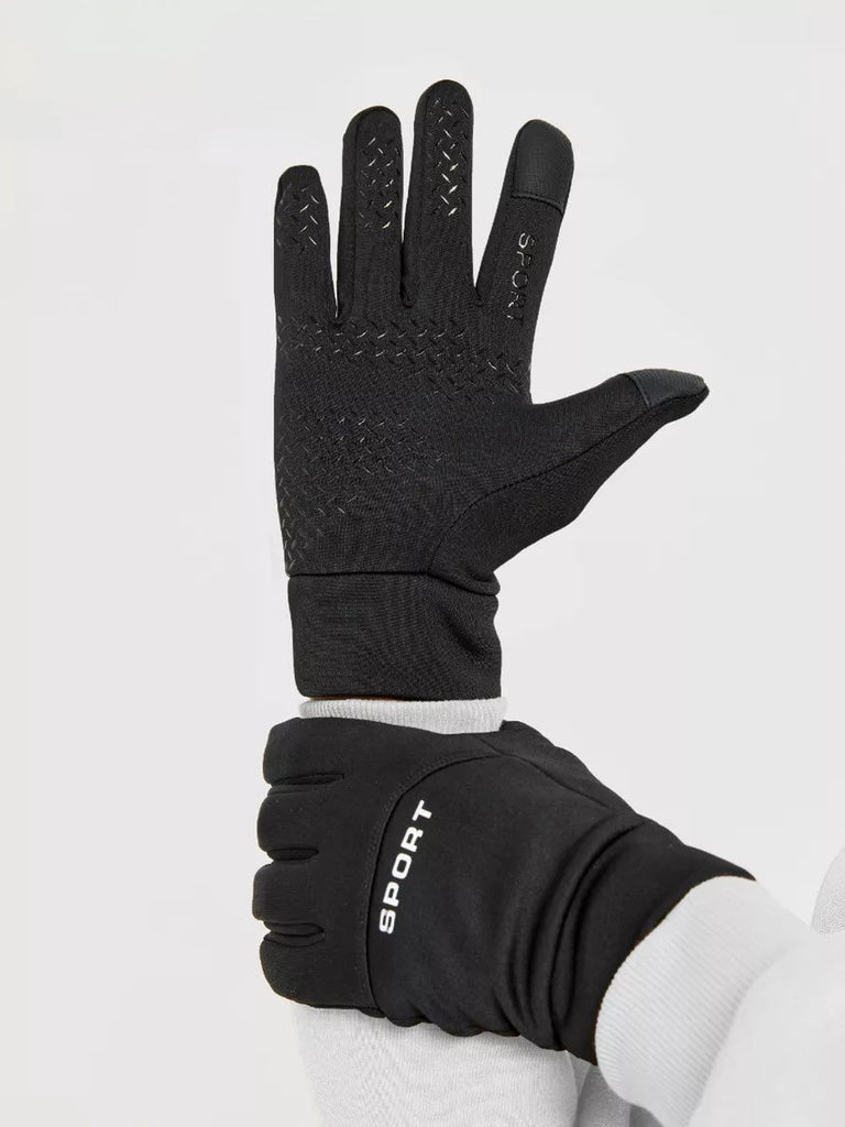 Gants tactiques d'hiver homme, gants tactiles sport, thermiques et anti - froid, anti - dérapants, imperméables et tactile, modèle Okly - Gants - Noir M