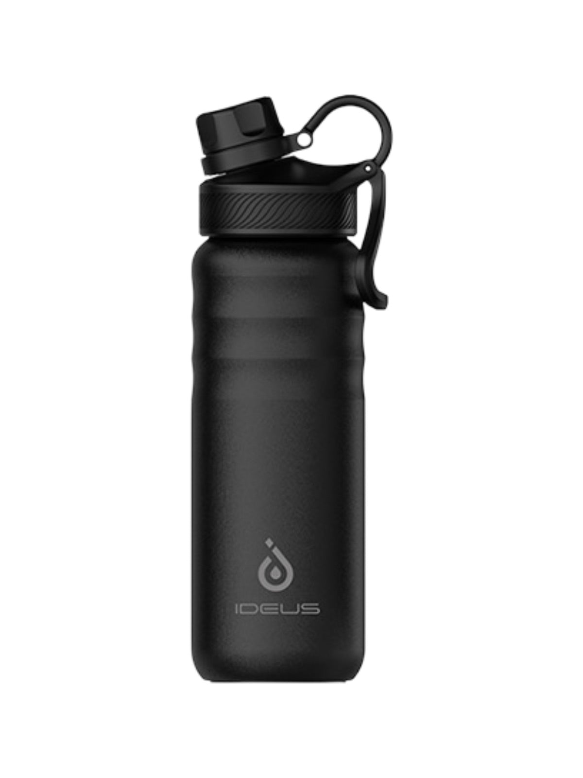 Gourde isotherme gamme IDEUS, acier inoxydable 304, bouchon sécurisé, design sportif, conservation 18h, portable, anti - fuite, multi - tailles, usage extérieur et bureau, modèle Sayan - Gourde et Thermos - Noir S