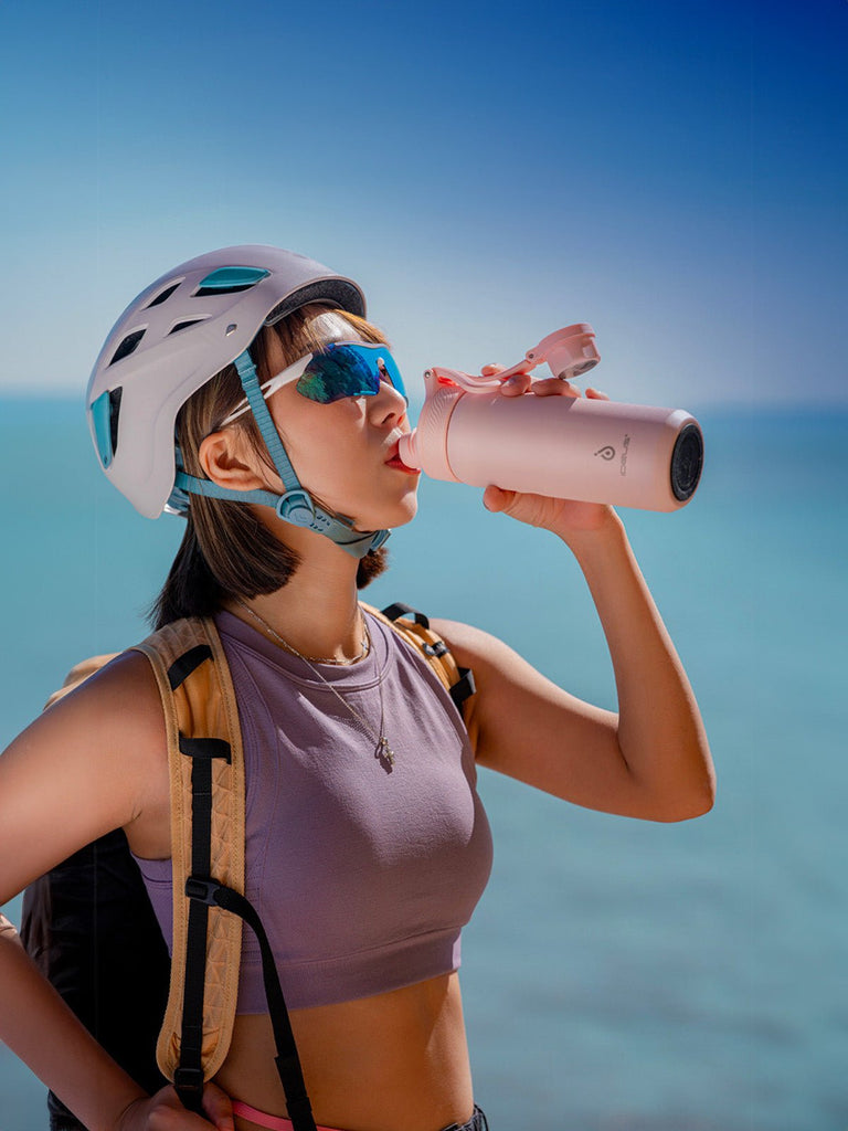 Gourde isotherme gamme IDEUS, acier inoxydable 304, bouchon sécurisé, design sportif, conservation 18h, portable, anti - fuite, multi - tailles, usage extérieur et bureau, modèle Sayan - Gourde et Thermos - Noir S