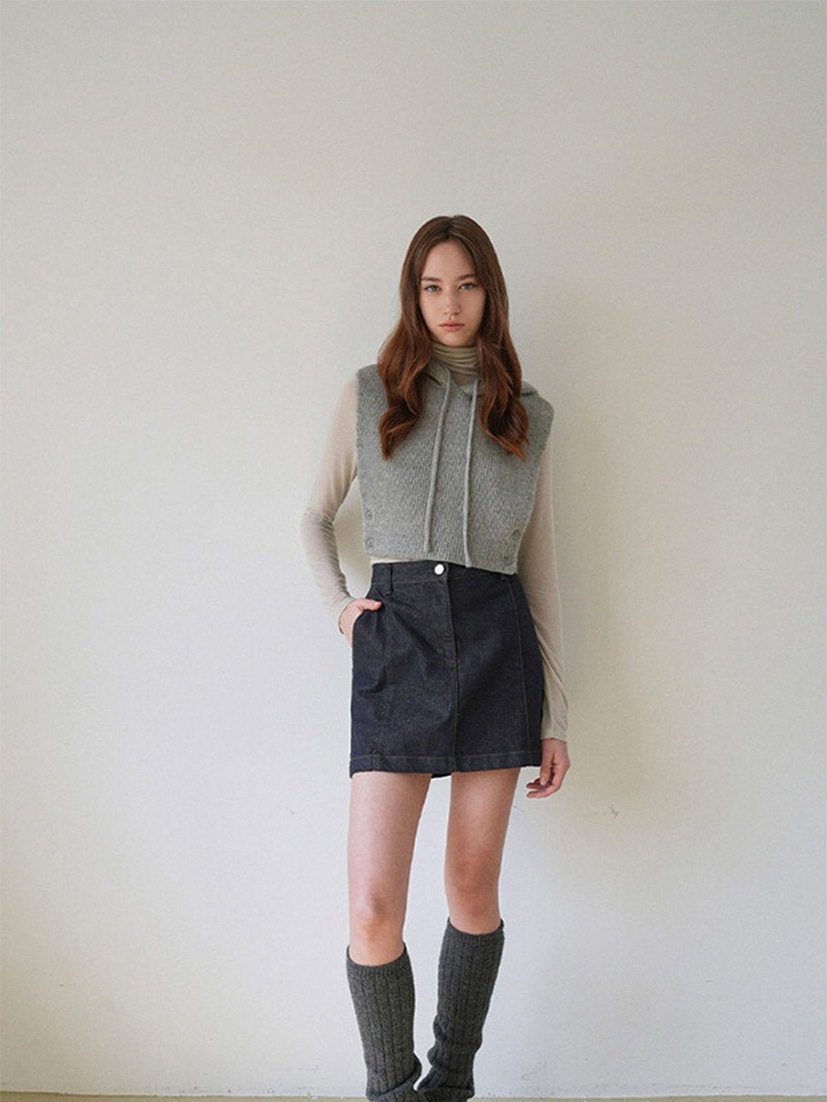 Guêtres évasées femme laine, tricot chaudes, accessoires hiver mode, guêtres longues côtelées, guêtres confortables chaussures, modèle Étime - Guêtre - Multicolore 1