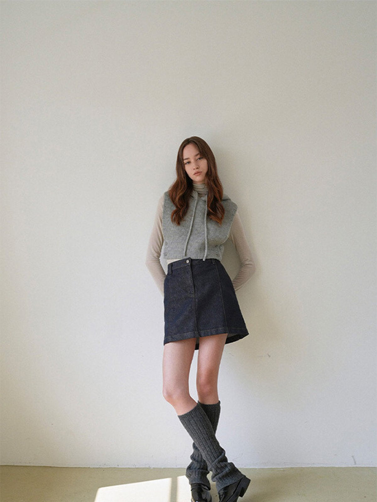 Guêtres évasées femme laine, tricot chaudes, accessoires hiver mode, guêtres longues côtelées, guêtres confortables chaussures, modèle Étime - Guêtre - Multicolore 1