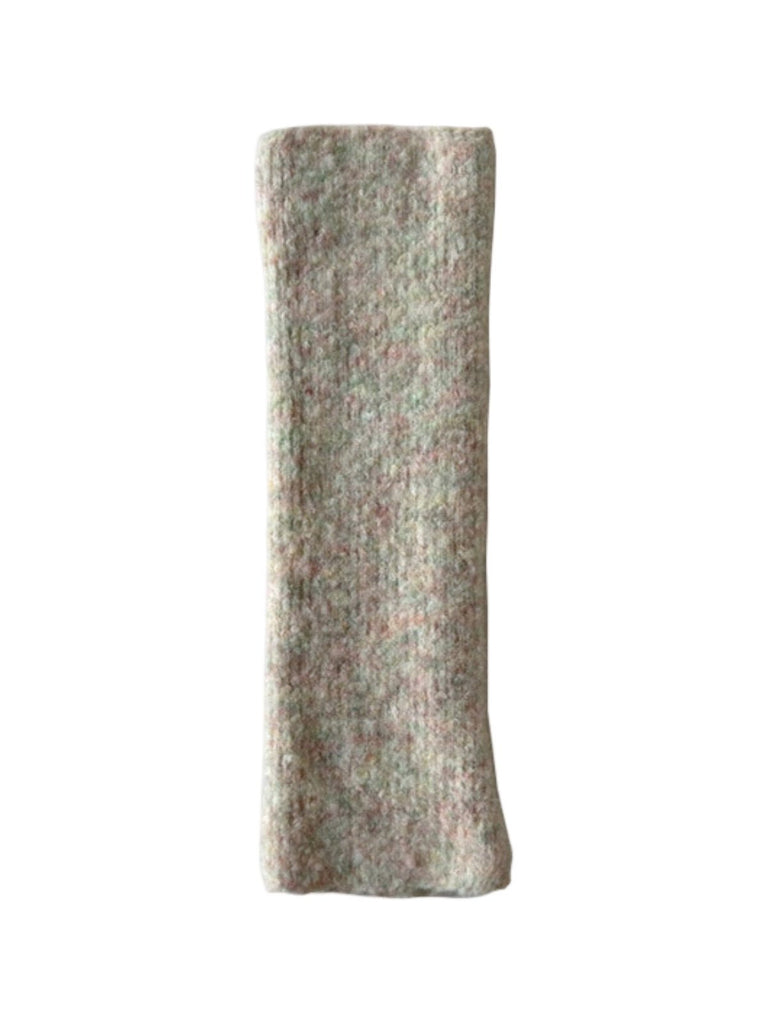 Guêtres tricotées femme hiver, accessoire chaud laine mélangée, guêtres longues douces, épaisses confortables, guêtres style ballet, modèle Noody - Guêtre - Beige
