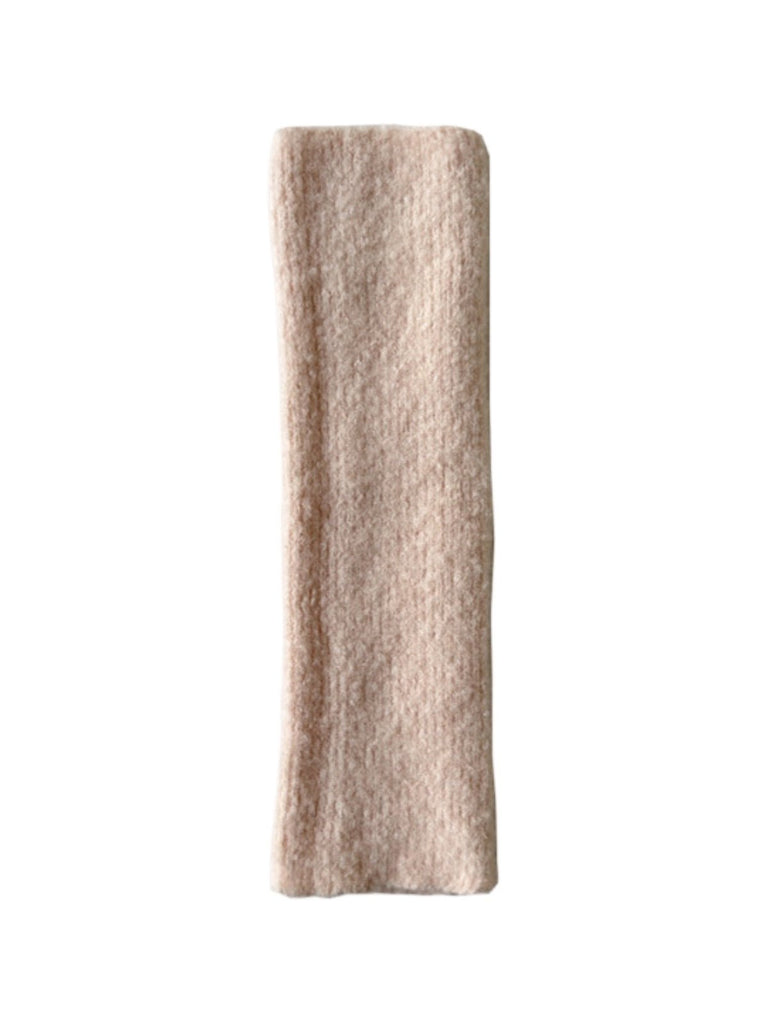 Guêtres tricotées femme hiver, accessoire chaud laine mélangée, guêtres longues douces, épaisses confortables, guêtres style ballet, modèle Noody - Guêtre - Rose