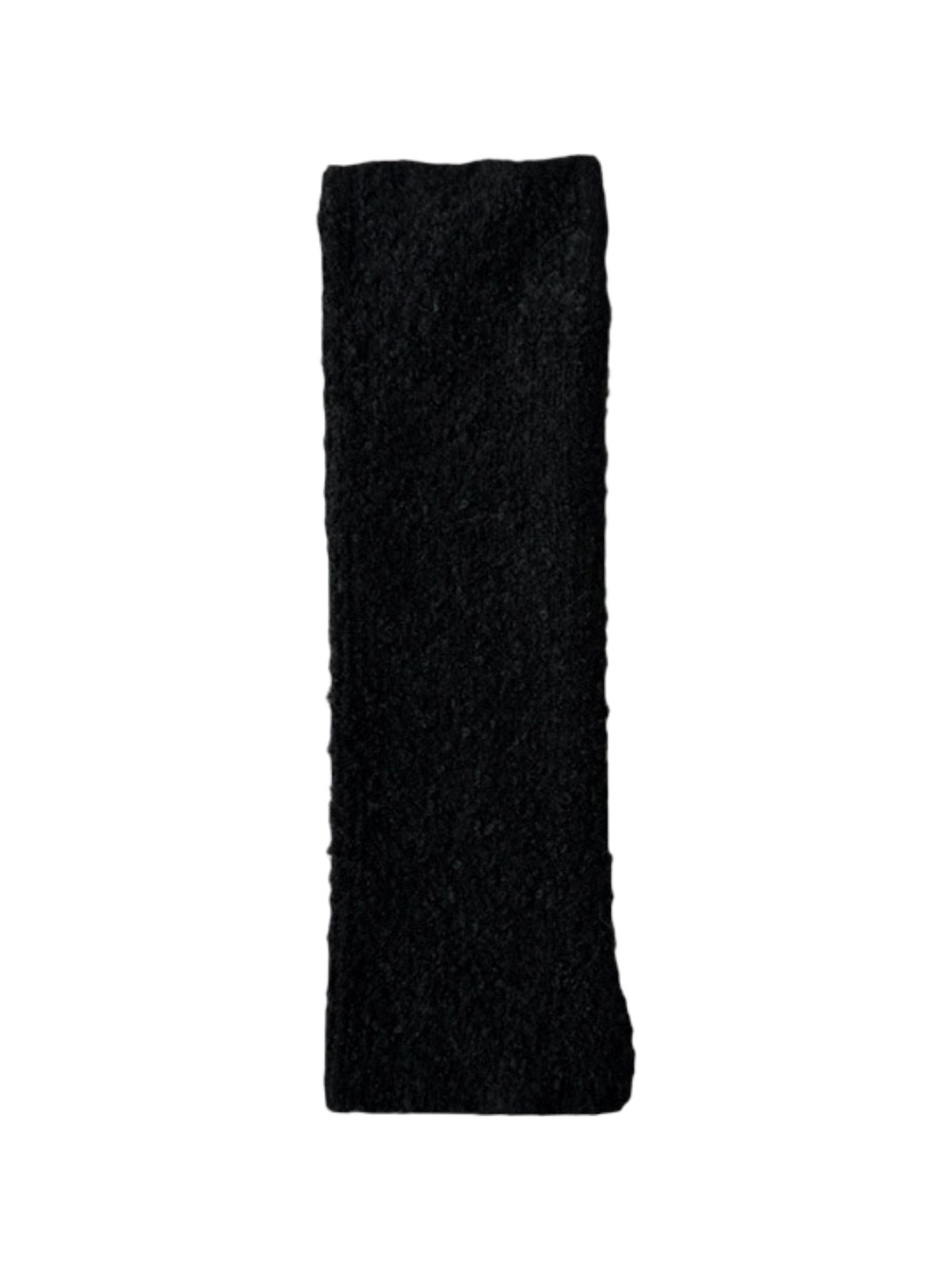 Guêtres tricotées femme hiver, accessoire chaud laine mélangée, guêtres longues douces, épaisses confortables, guêtres style ballet, modèle Noody - Guêtre - Noir