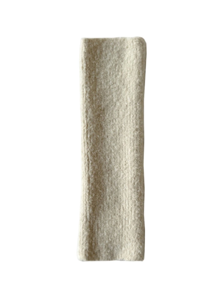 Guêtres tricotées femme hiver, accessoire chaud laine mélangée, guêtres longues douces, épaisses confortables, guêtres style ballet, modèle Noody - Guêtre - Blanc