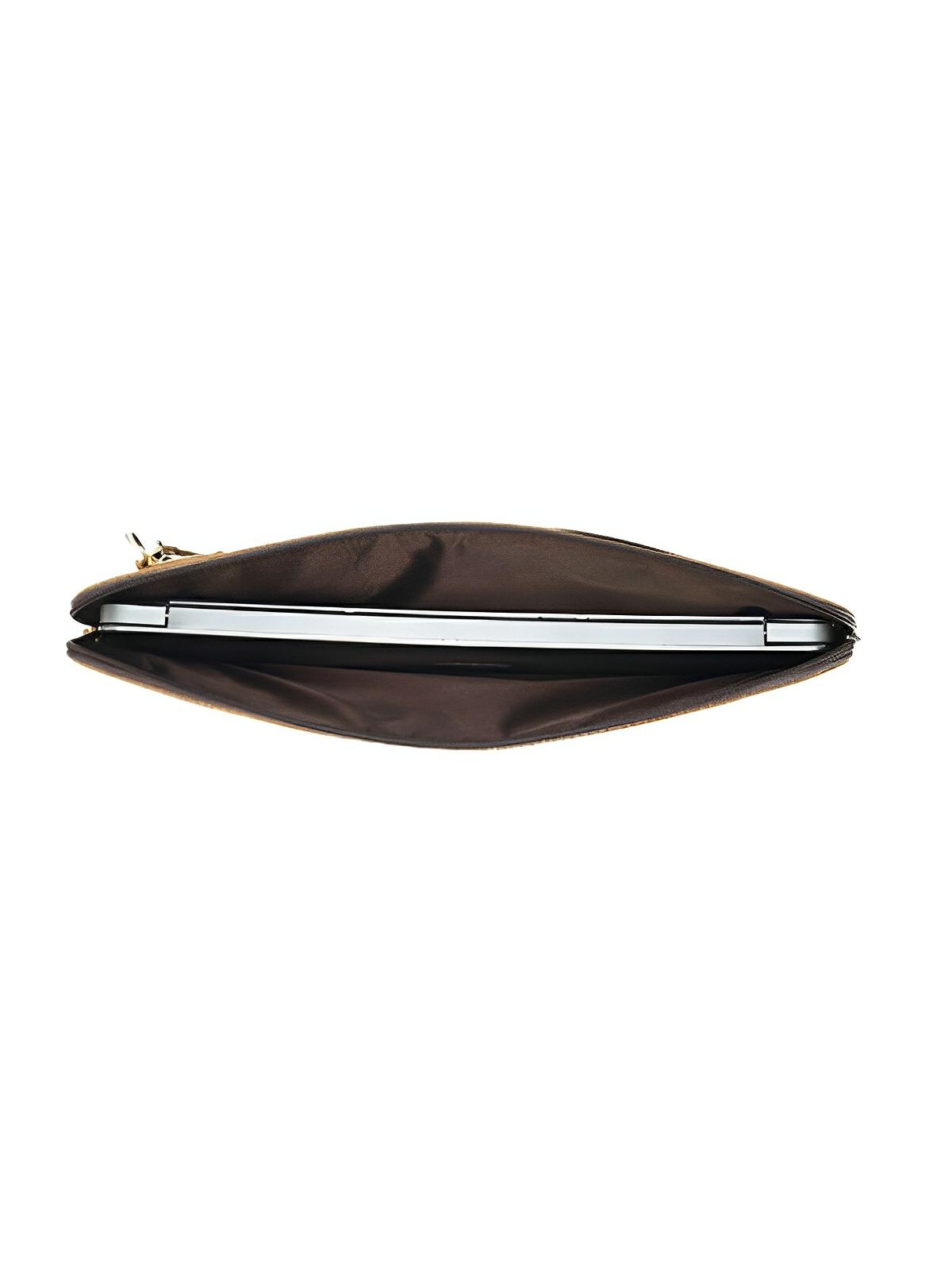 Housse en cuir, format fin et léger, élégant et pratique, 14 pouces, modèle Onésime - Housse - Marron
