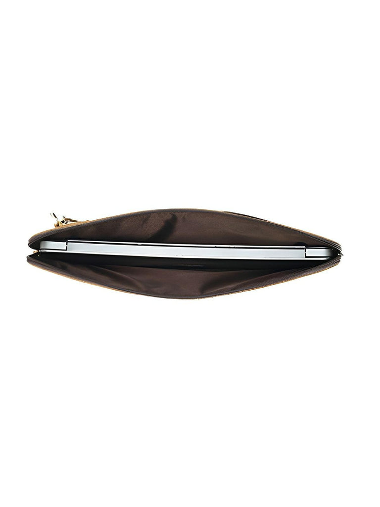 Housse en cuir, format fin et léger, élégant et pratique, 14 pouces, modèle Onésime - Housse - Marron