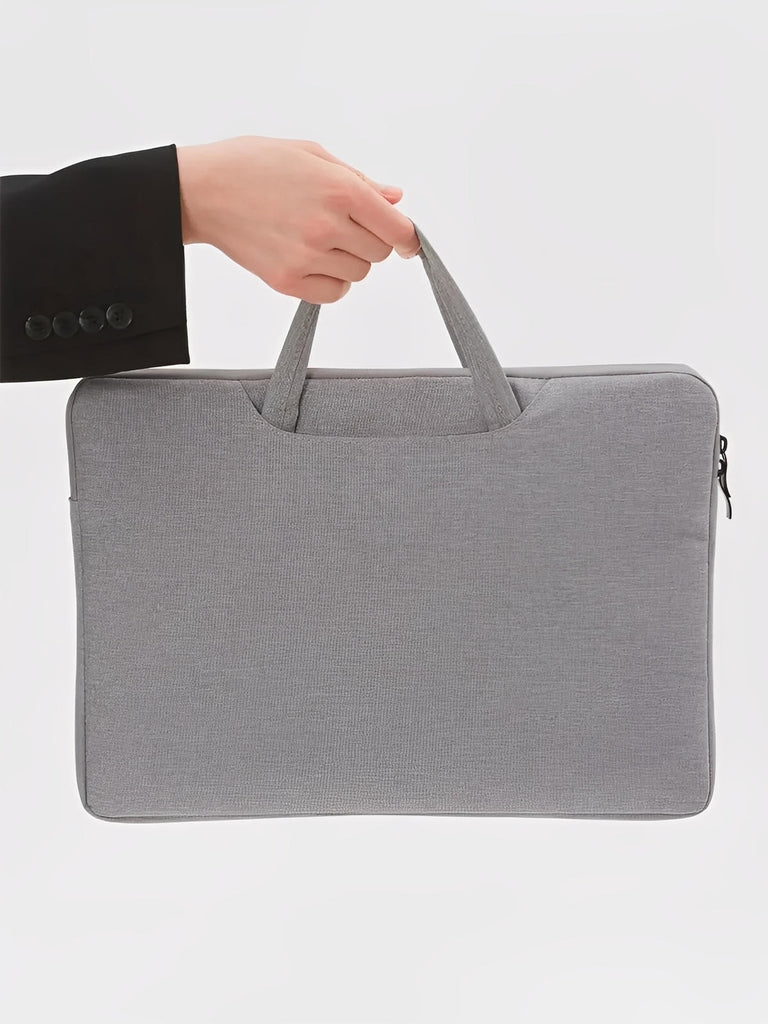 Housse pour ordinateur portable, poignée intégrée, design fin, anti - choc, format 15,6 pouces, sac de pc, modèle Nora - Housse - Gris 12"