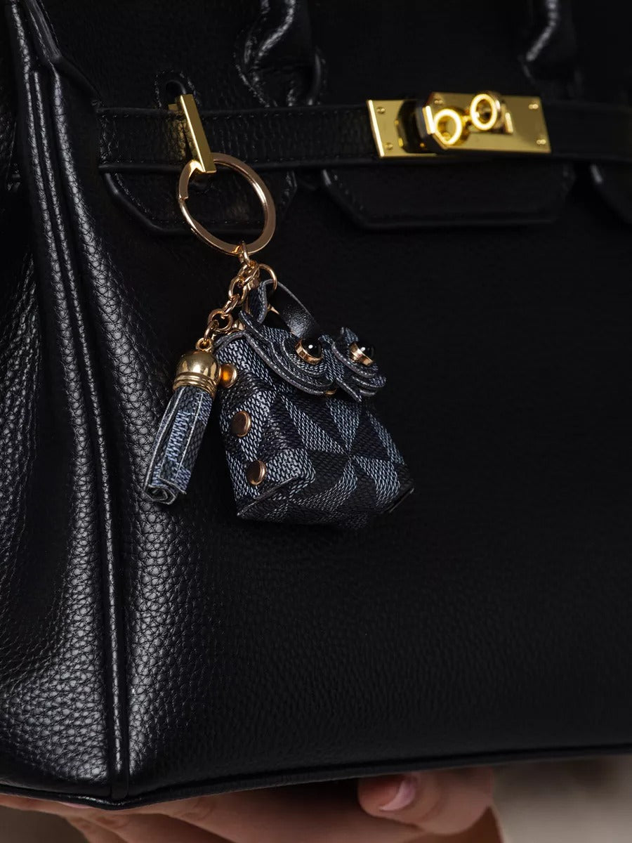 Porte-clés hibou, mini sac fantaisie, bijou de sac original, breloque tendance, accessoire sac à main, modèle Boubou