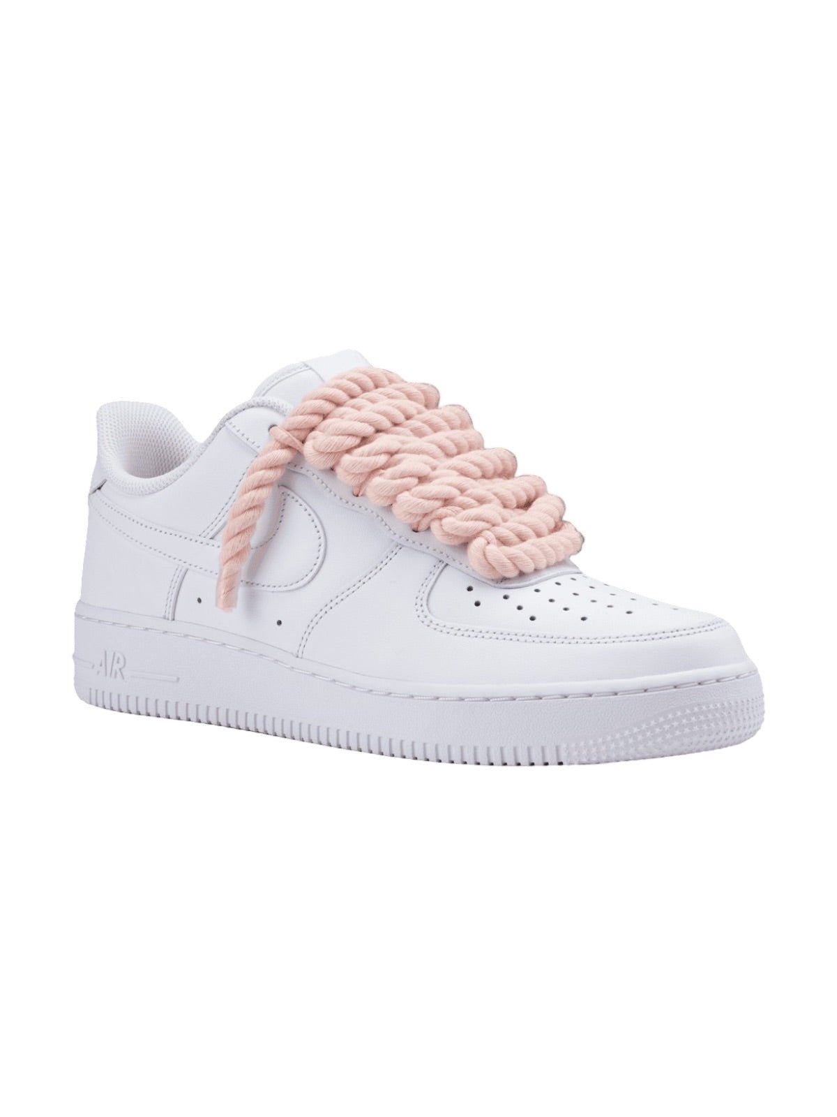 Lacets corde épais, lacets sneakers colorés, ronds 12mm, mode unisexes, lacets sneakers y2k, modèle Sisma - Rose 80 cm