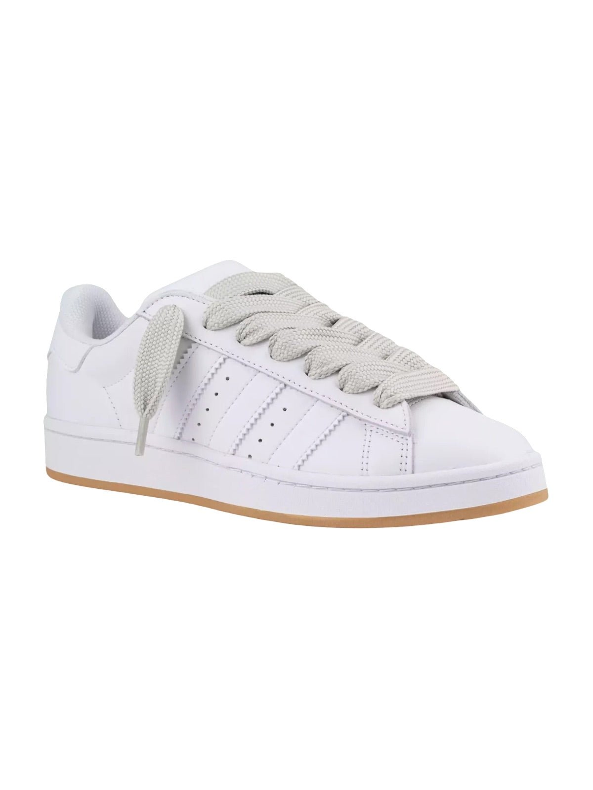 Lacets larges sneakers, lacets plats colorés, lacets épais résistants, mode unisexe, lacets pour baskets et streetwear, y2k, modèle Pencie - Gris 80 cm