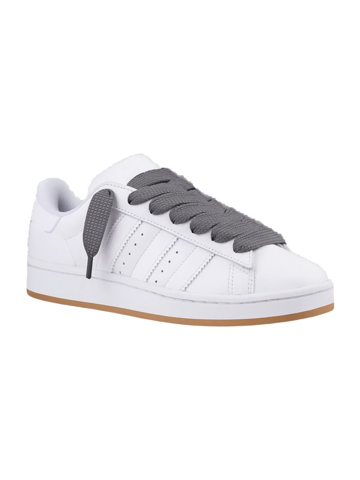 Lacets larges sneakers, lacets plats colorés, lacets épais résistants, mode unisexe, lacets pour baskets et streetwear, y2k, modèle Pencie - Gris foncé 80 cm