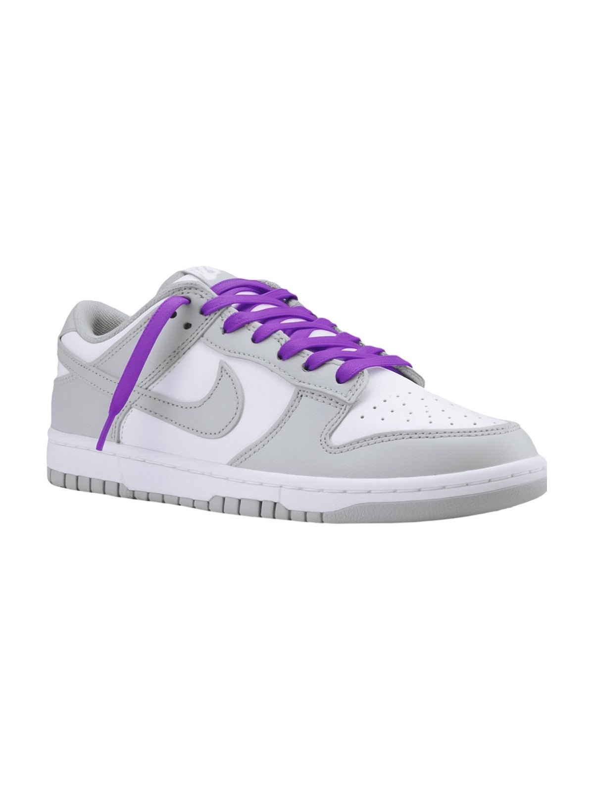 Lacets plats classiques colorés, lacets universels, lacets sneakers résistants à la mode, personnalisation baskets, modèle Mélandre - Violet 80 cm