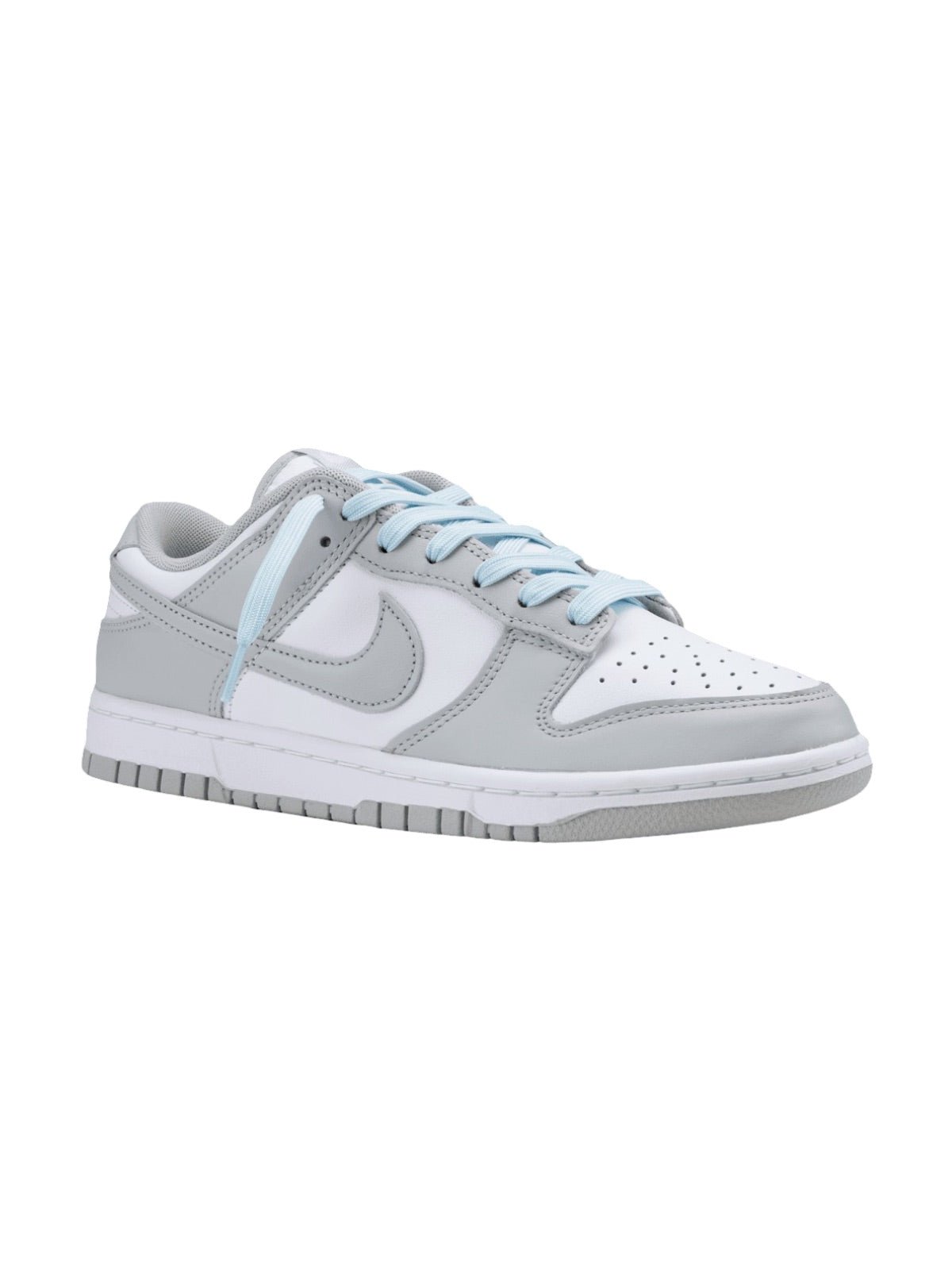 Lacets plats classiques colorés, lacets universels, lacets sneakers résistants à la mode, personnalisation baskets, modèle Mélandre - Bleu clair 80 cm