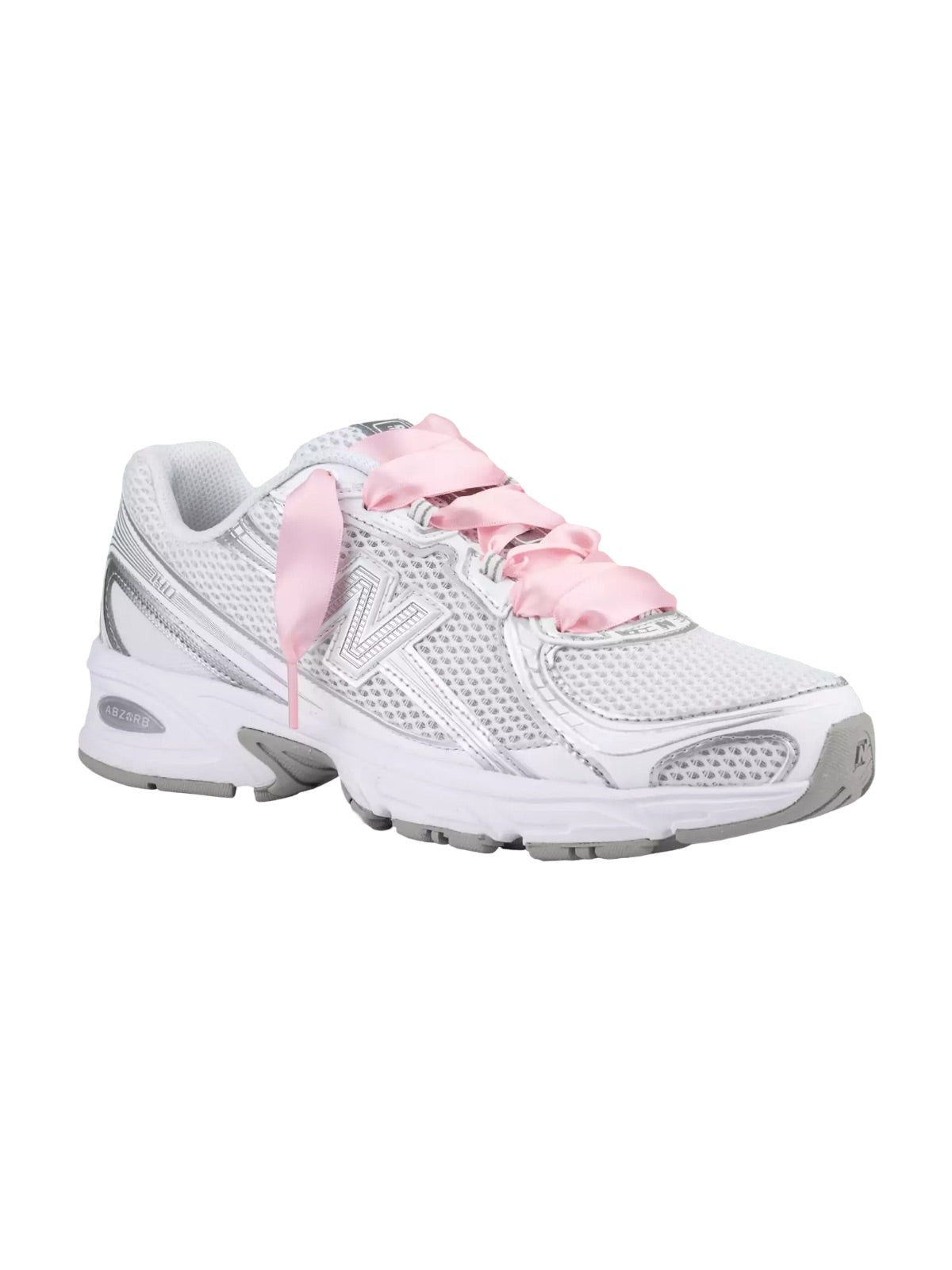 Lacets ruban type satin pour chaussures, lacets décoratifs larges, accessoires colorés pour baskets et sneakers, modèle Opia - Rose 80 cm
