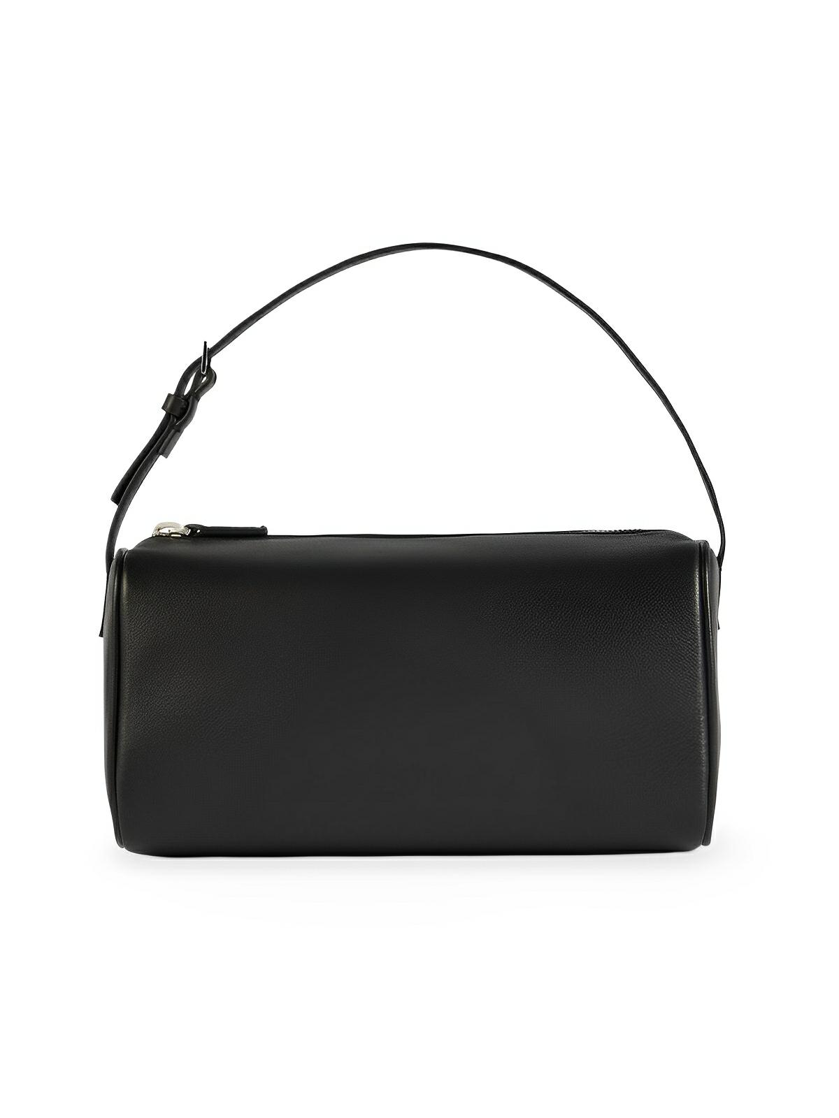 Mini sac à main femme cuir, baguette 90s, petit sac épaule, porté main, bandoulière tendance, modèle Esther - Sac à main - Noir
