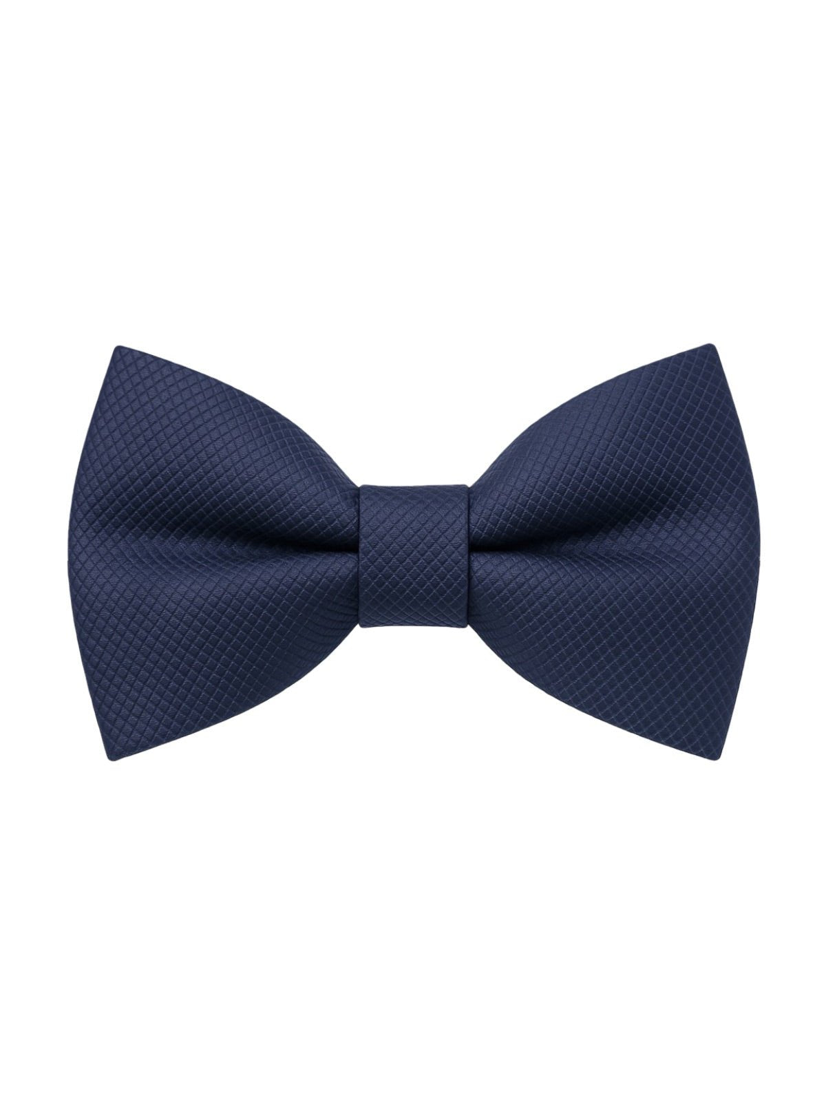 Nœud papillon homme mariage, nœud papillon cérémonie uni, accessoire costard homme, nœud papillon noir, nœud papillon polyester ajustable, modèle Tom - Bonnets - Bleu marine
