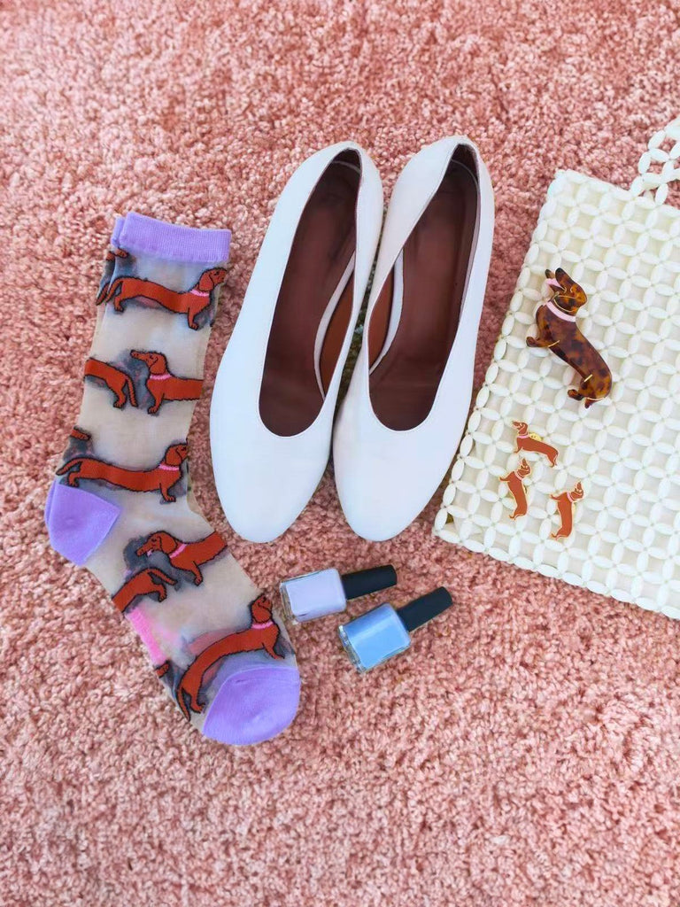 Pince à cheveux chien, pince crabe acétate, pince marron écaille, accessoire cheveux fantaisie, pince pour demi - attache, pince solide cheveux, modèle Urisse - Pince à cheveux - Marron