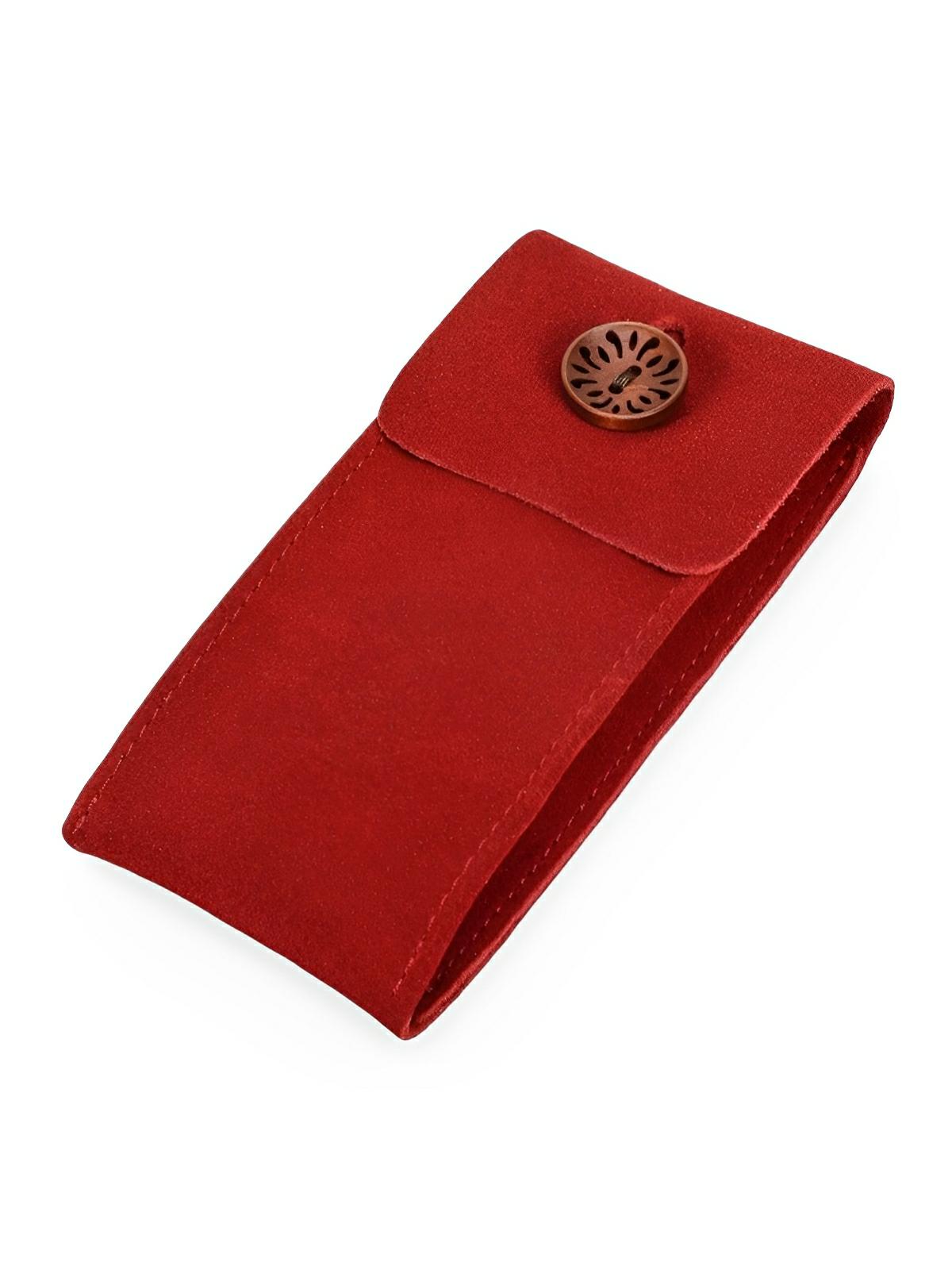 Pochette à montres, en cuir, rangement idéal, modèle Arsénius - Coffret - Rouge