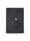 Porte - cartes avec emplacement pour AirTag, compact, ultra - fin, sécurité anti - vol, en simili vegan, plusieurs compartiments, modèle Casper - Porte - feuille - Noir