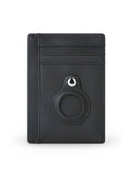 Porte - cartes avec emplacement pour AirTag, compact, ultra - fin, sécurité anti - vol, en simili vegan, plusieurs compartiments, modèle Casper - Porte - feuille - Noir