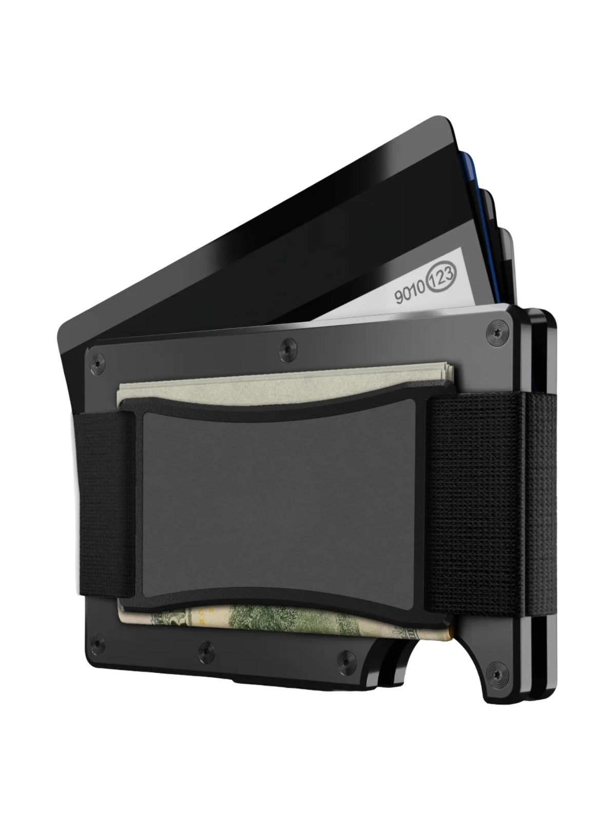 Porte - cartes rigide homme, ultra mince, RFID sécurisé, en aluminium, design moderne, grande capacité, modèle Stan - Porte - feuille - Gris