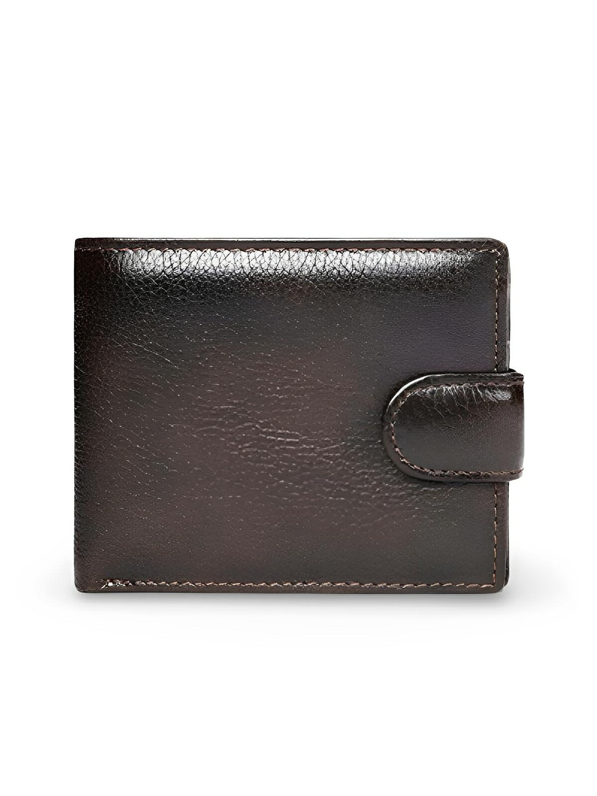 Portefeuille cuir véritable homme, RFID sécurisé, grande capacité, compartiment monnaie, modèle Merlin - Porte - feuille - Café