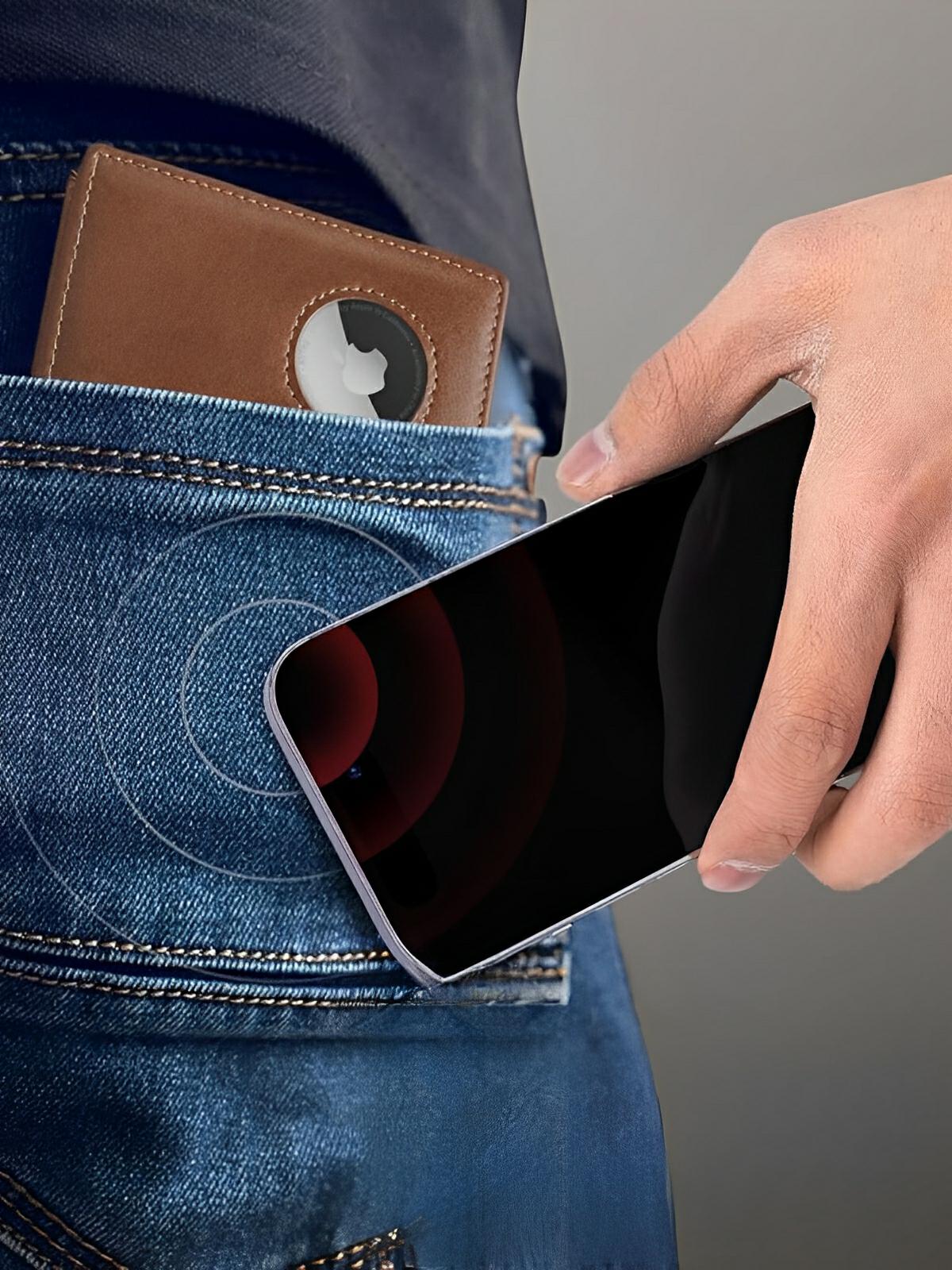 Portefeuille homme cuir avec emplacement AirTag, RFID, grande capacité, design compact, modèle Albator - Porte - feuille - Marron