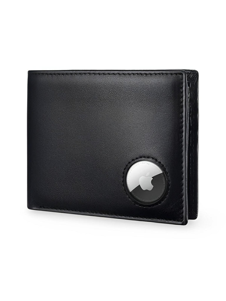 Portefeuille homme cuir avec emplacement AirTag, RFID, grande capacité, design compact, modèle Albator - Porte - feuille - Noir