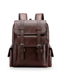 Sac à dos à grande capacité, pour la vie quotidienne, au design moderne, modèle Ludovic - Sac à dos - Café