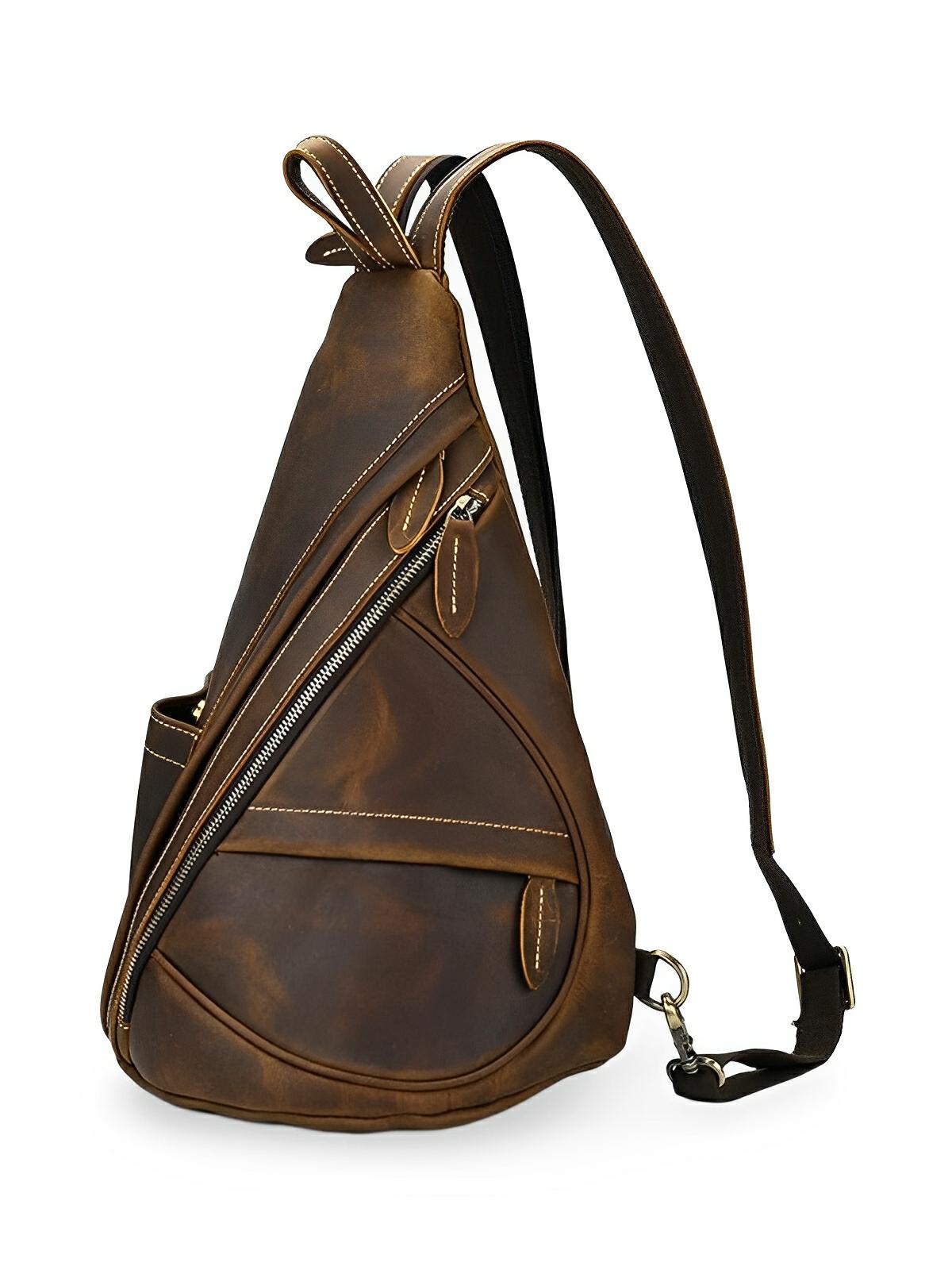 Sac à dos cuir, adaptable pour toutes situations, vintage, modèle Rémi - Sac à dos - Marron
